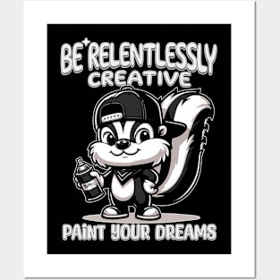 Paint Your Dreams Graffiti Mascot Posters and Art